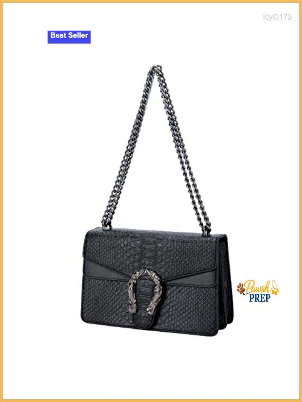 Faux Leather Shoulder Bag Crossbody Chain Purse Satchel Handbag